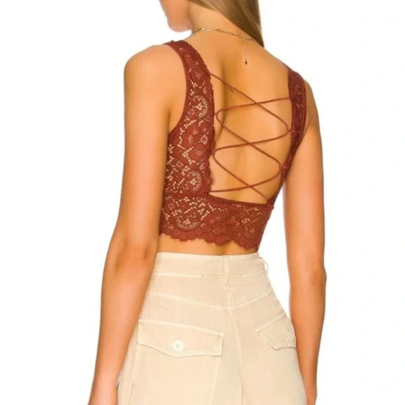 NWT Free People Better Luck Brami in Clove - Picture 2 of 7